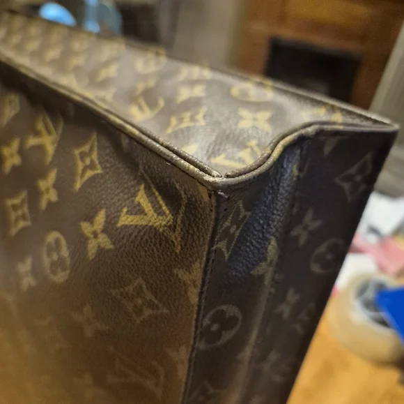 Louis Vuitton Brown Monogram Tote Bag - Picture 7 of 12